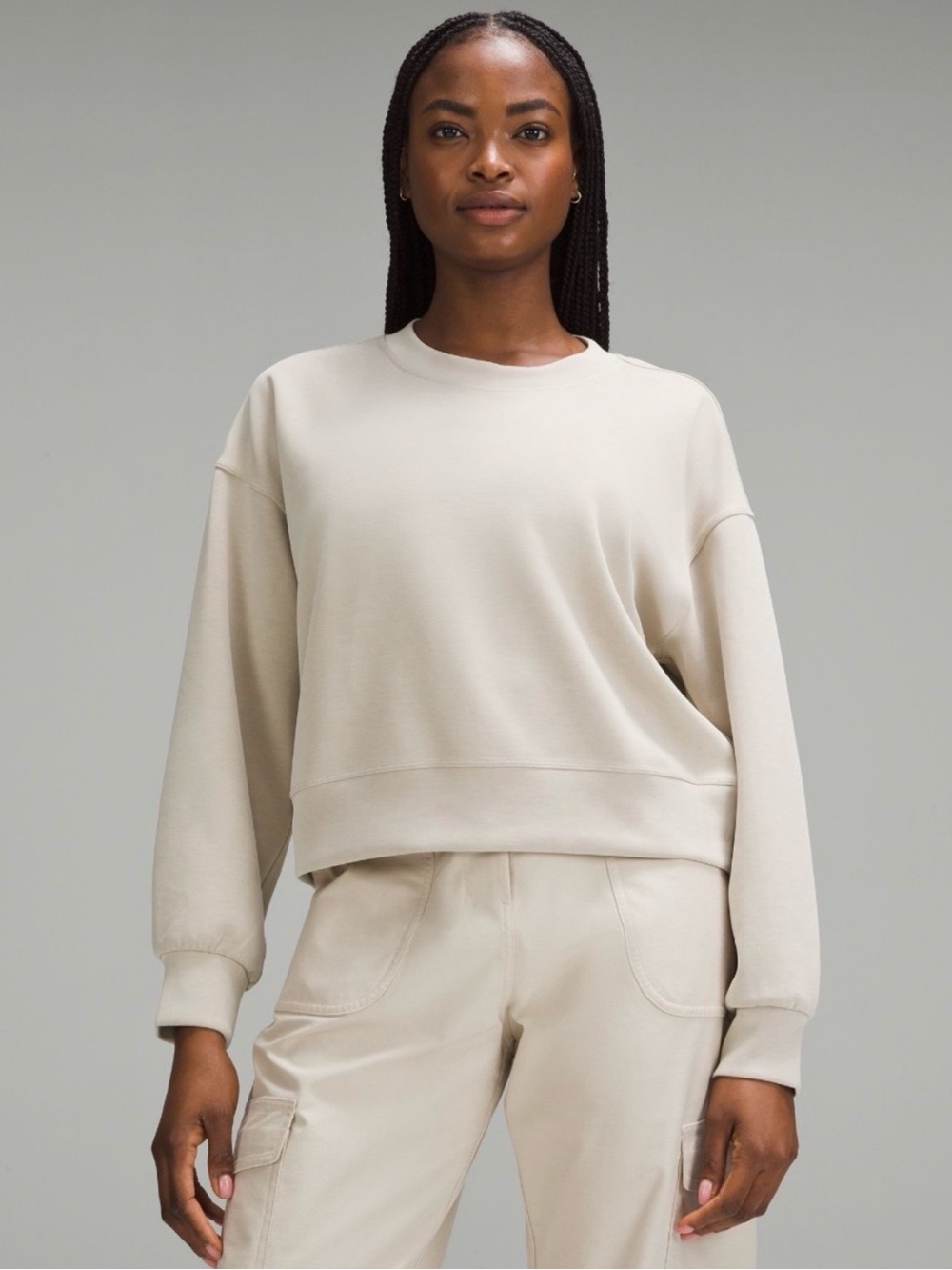 NWT Lululemon Perfectly Oversized Cropped Crew *Softstreme - multiple sizes